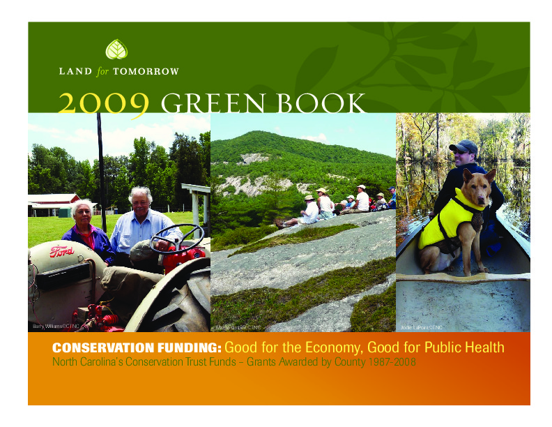 Photo of cover of 2009 Conservation Yearbook from Land for Tomorrow