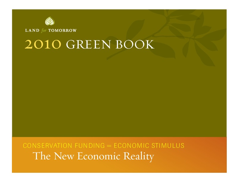 Conservation Yearbook from 2010 for Land for Tomorrow