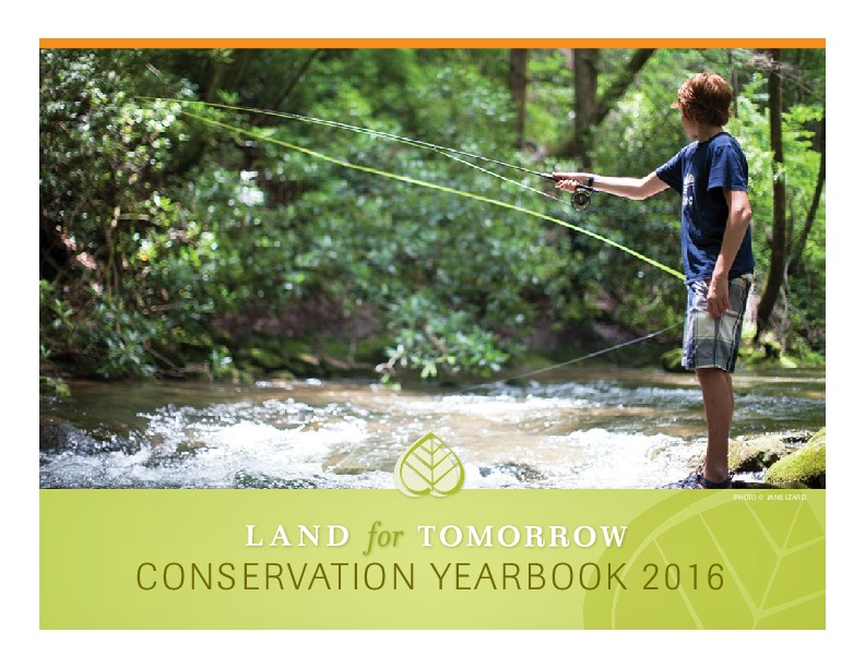 Image of cover for 2016 Land for Tomorrow Conservation Yearbook